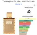 The Kingdom de Lattafa - 100ml eau de parfum - compartilhavel - Inspirado no Jean Poul Le Male Elixir