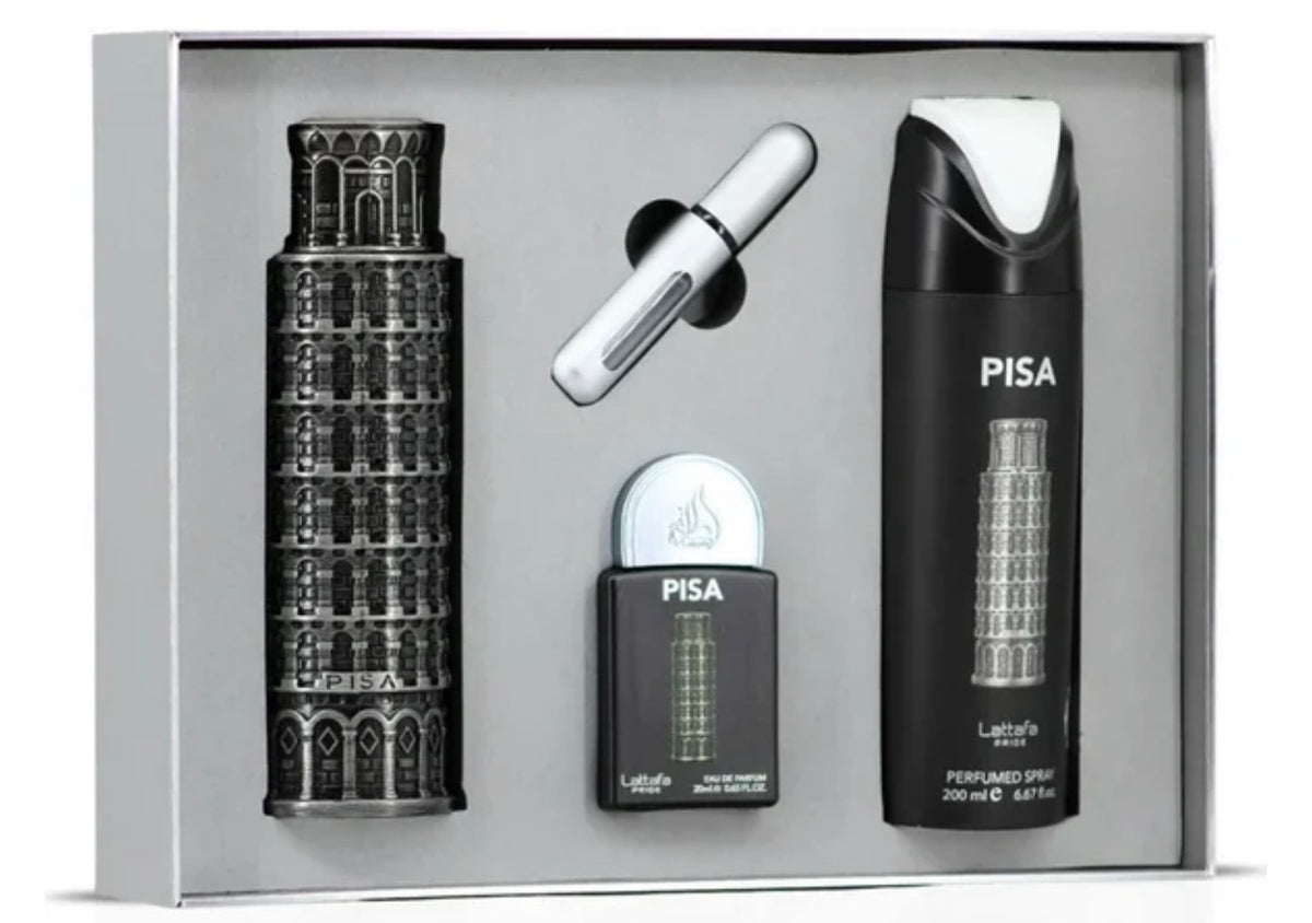 Pisa Lattafa Kit De Presente Com 3 Eau De Parfums Da Lattafa Pride