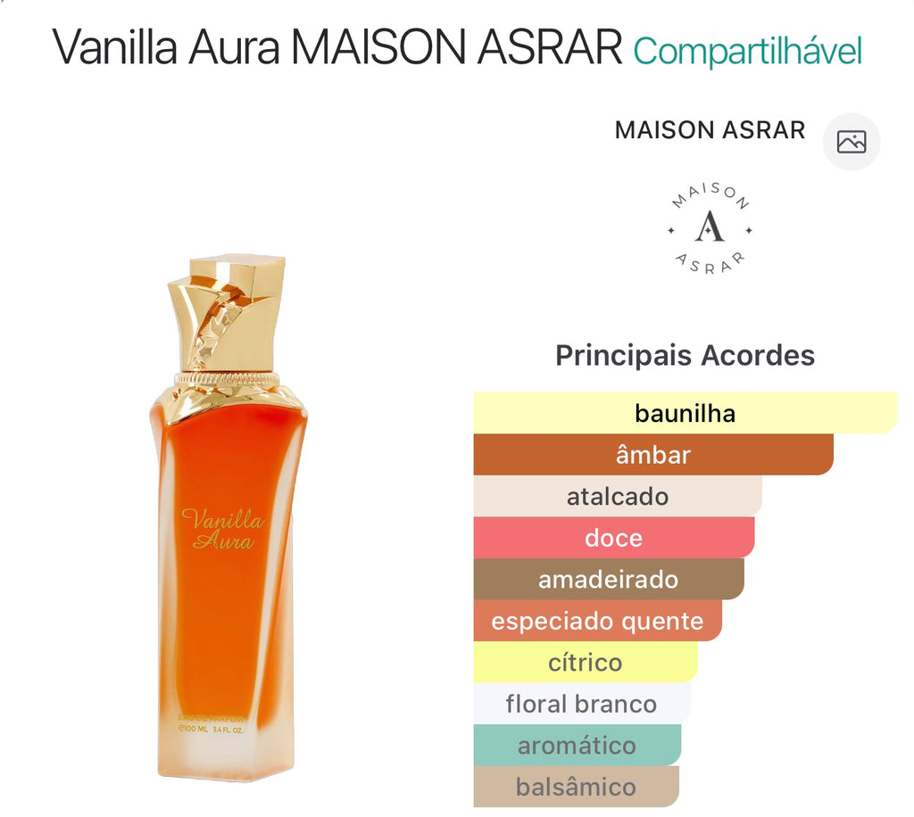 Vanilla Aura MAISON ASRAR