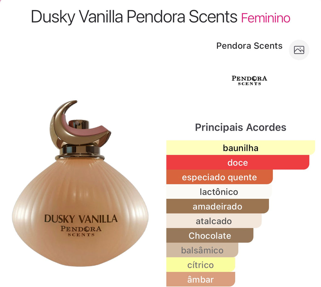 Dusky Vanilla de Pendora Scents