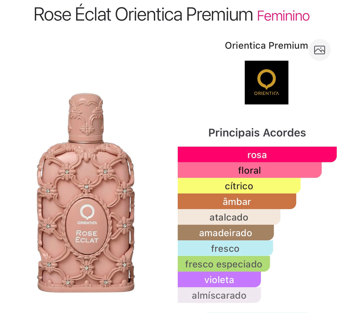 Rose Éclat Orientica Premium