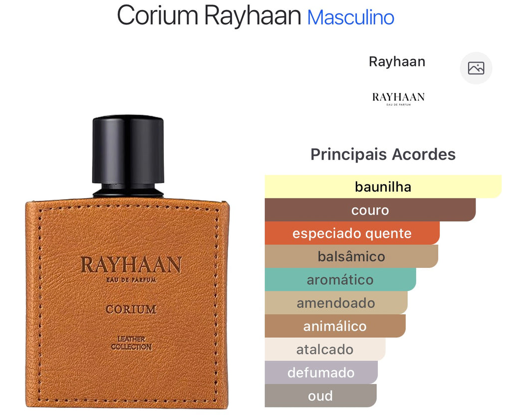 RAYHAAN
Corium EDP Spray Masculino