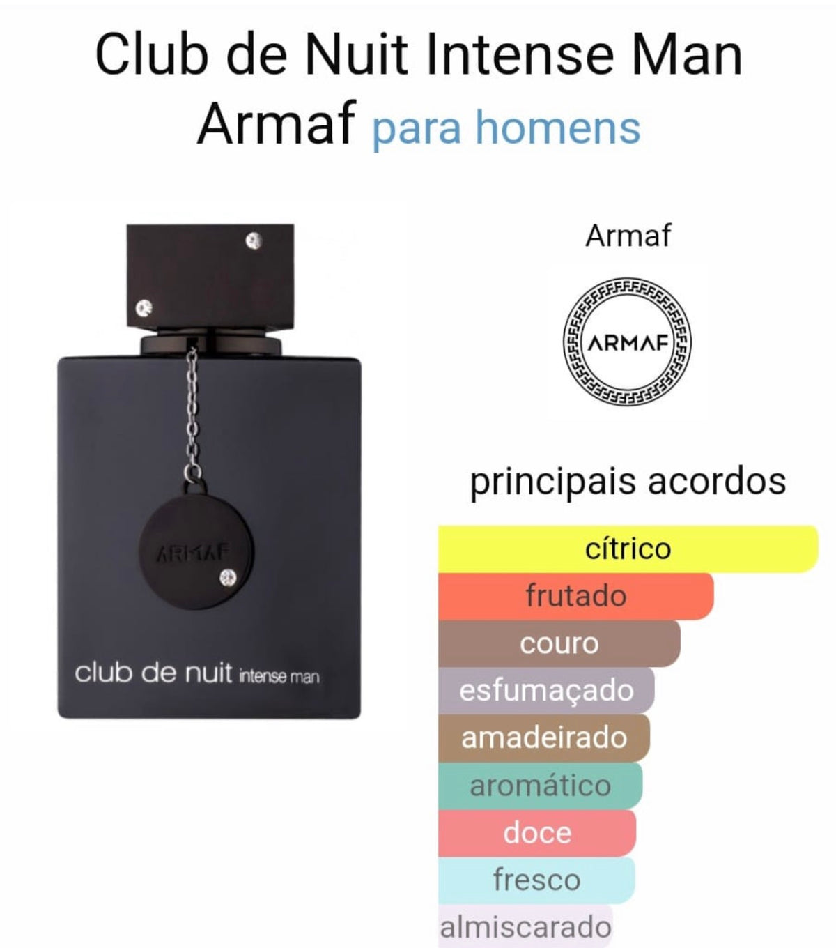 Intense Man- Inspiração Creed Aventus, CLUB DE NUIT